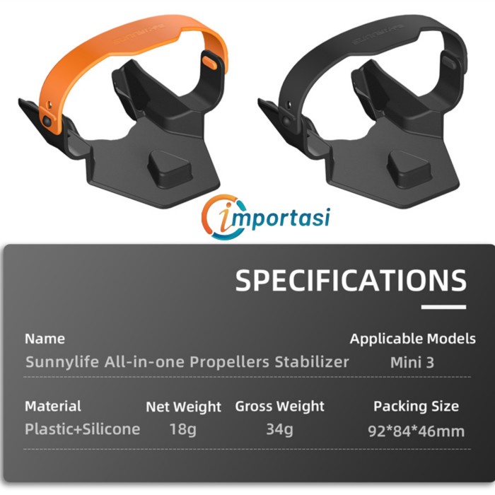 Jual SUNNYLIFE Propeller Holder DJI MINI 3 Strap Stabilizer Strap ...