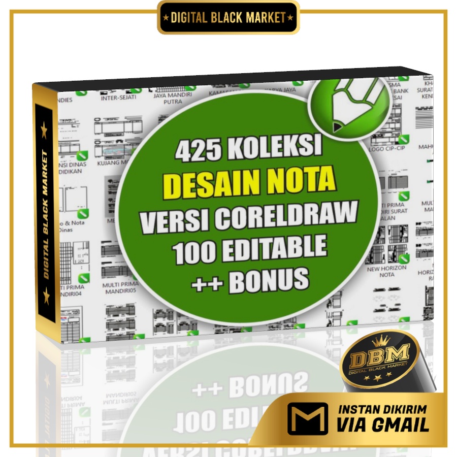 Jual ID16004 - 425 Nota Faktur Kwitansi | Koleksi Template CorelDRAW ...
