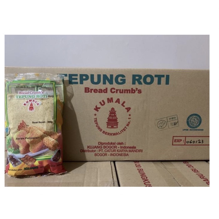 Jual Tepung Roti Kumaa Dus / Bread Crumb 20 x 500gr /Tepung Roti Karton ...