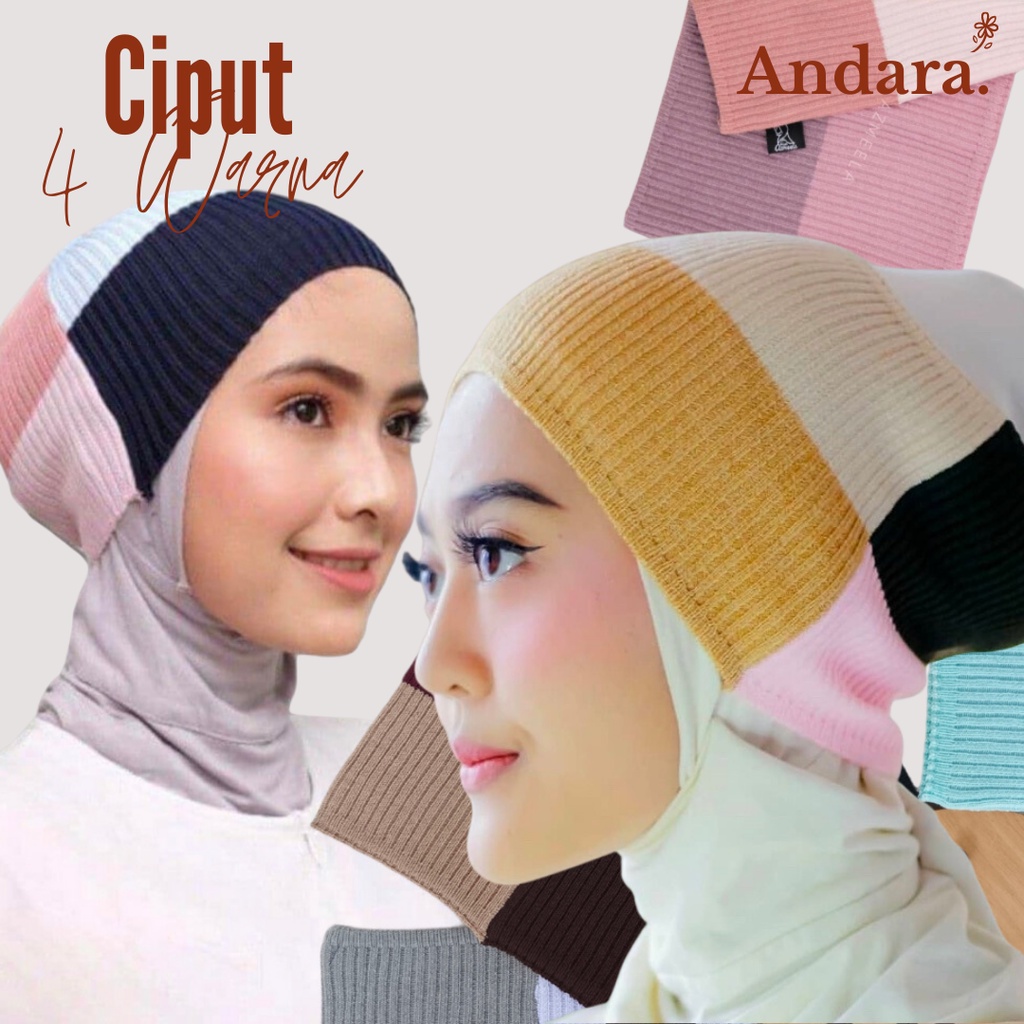 Jual Ciput rajut inner bandana 4 warna premium / Bandana 2 warna ...