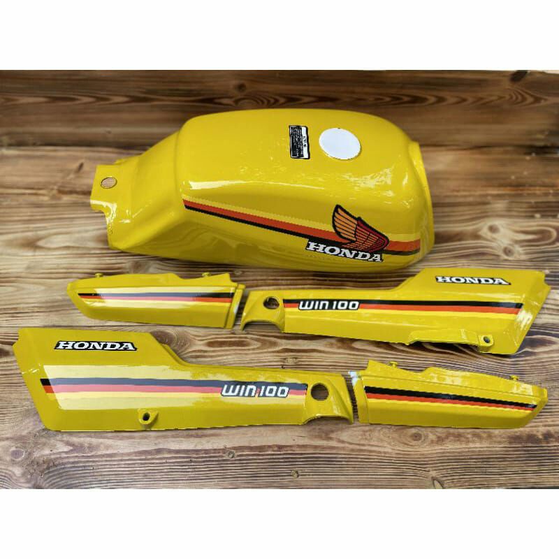Jual Tangki Win 100 Set Body Win 100 warna kuning (sudah ada cover body