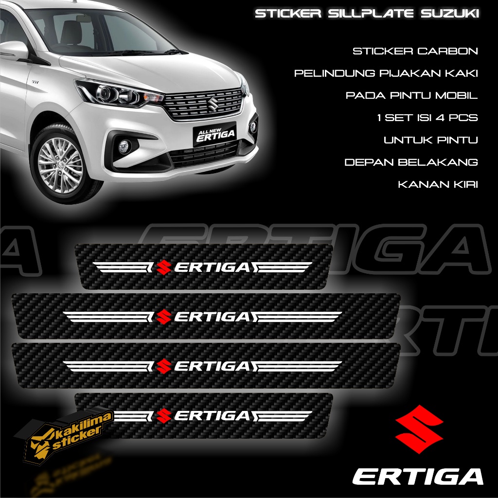 4pcs Car Outer Door Sill Protector Kick Plates For Suz-uki Alto Swift