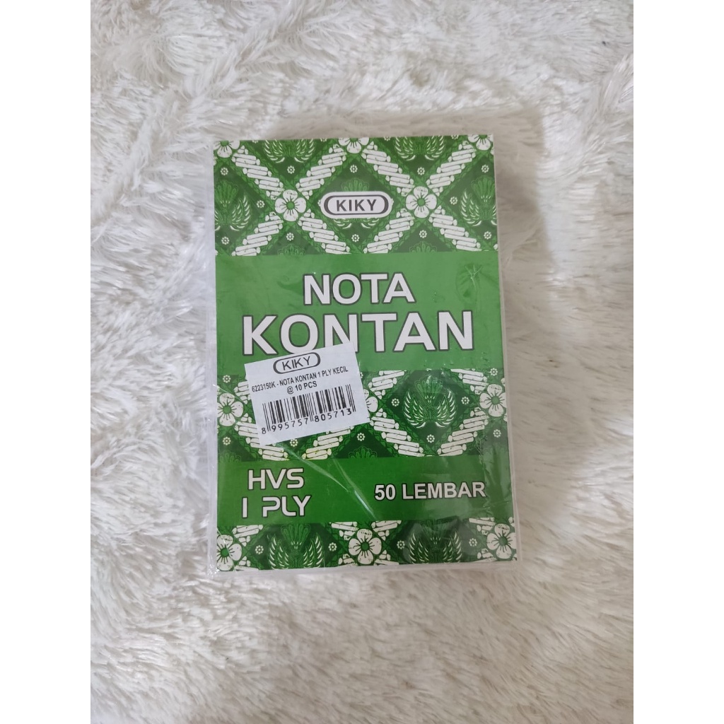 Jual Buku Nota Ncr Kecil Kiky 1 Ply 50 Lembar Shopee Indonesia