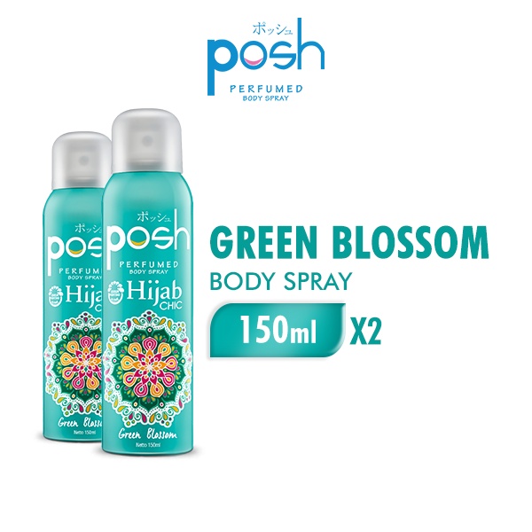 Jual Posh Hijab Chic Body Spray Green Blossom 2 X 150 ML | Shopee Indonesia