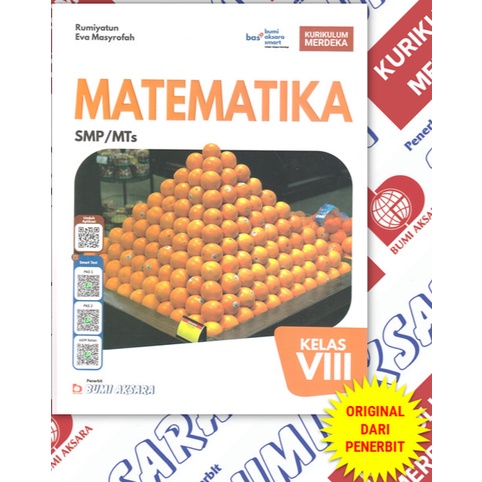 Jual SMP MTs Kelas VIII Matematika SMP Kelas 8 Rumiyatun Eva Masyrofah ...