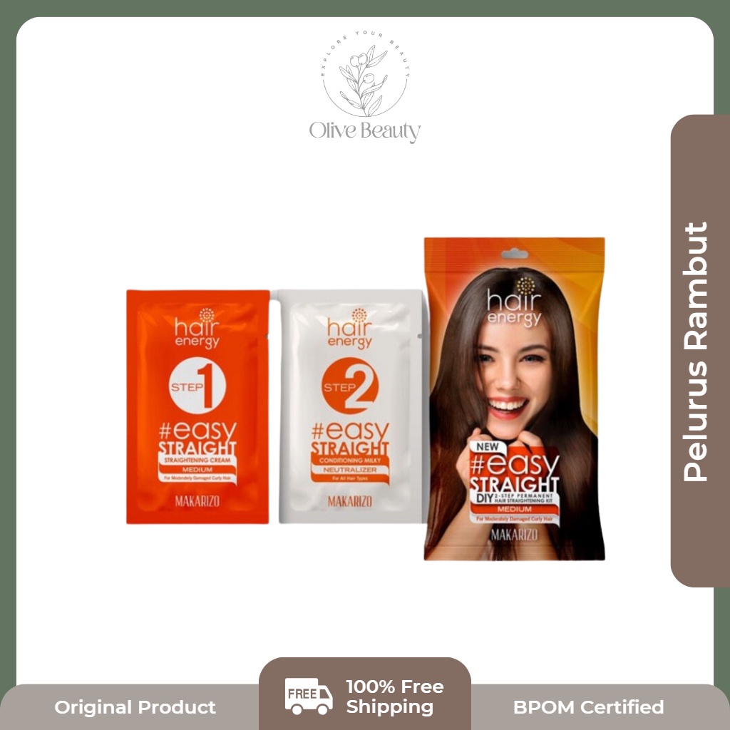 Jual Makarizo Hair Energy Easy Straight 80 mL Pelurus Rambut | Shopee ...