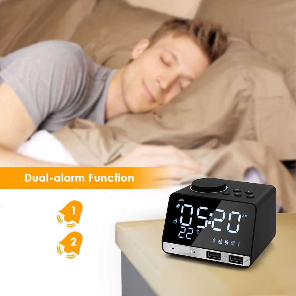 Jual [H5] Inlife Jam Meja Bluetooth Active Speaker Alarm Clock Radio ...