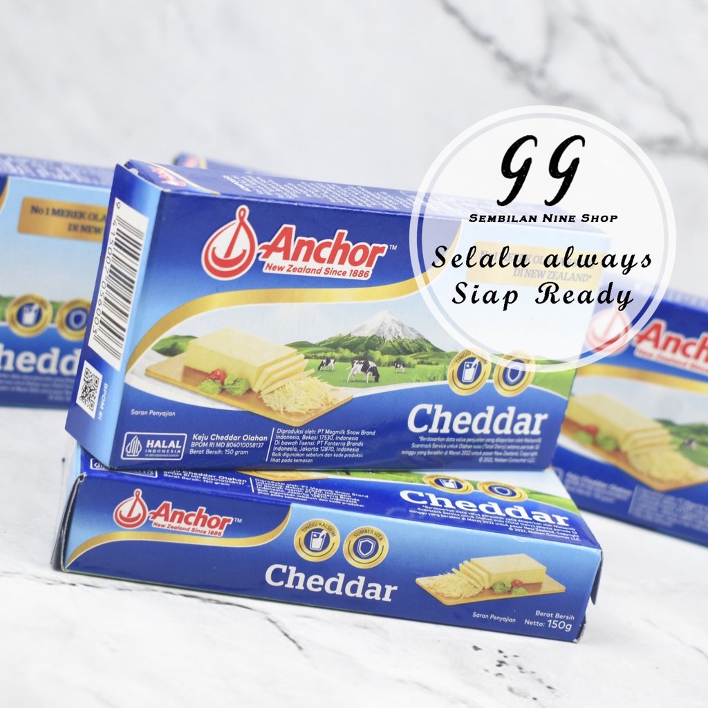 Jual ANCHOR 150 Gram Keju CHEDDAR Cheese | Shopee Indonesia