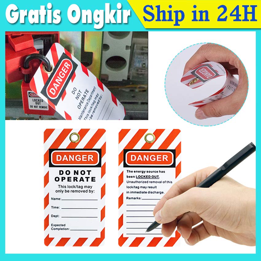 Jual Security Tagout Tag Safety DO-NOT-OPERATE Remark Card Label ...