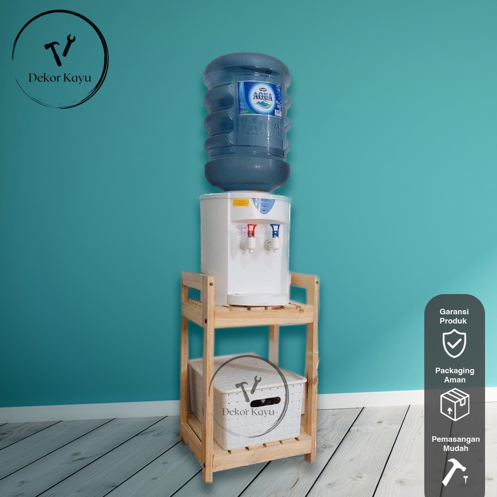 Jual Rak susun untuk Dispenser rak rice cooker Kayu Jati Belanda | Rak ...
