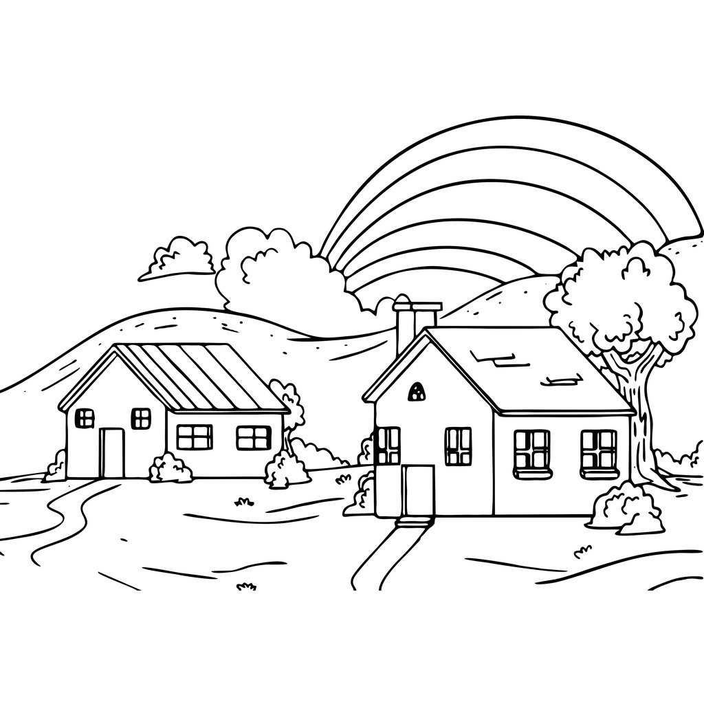 Jual Gambar Mewarnai ~ PEMANDANGAN PART 3/ Seketsa Lukis / Drawing