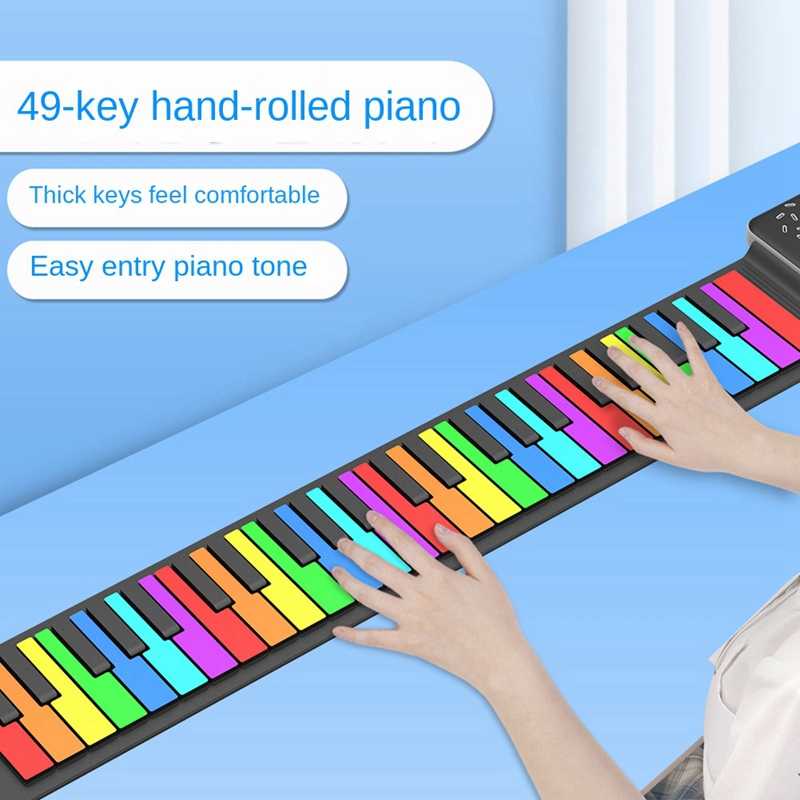 Jual AWKids Piano Digital Gulung Roll Up Keyboard with Speaker Port 3 ...