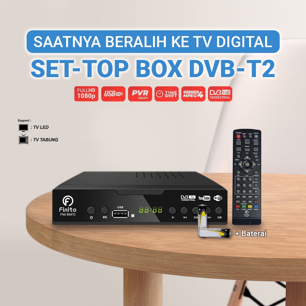 Jual PROMO Set Top Box Digital Finito Plat Besi Anti Panas, Bisa