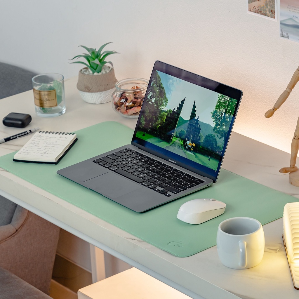 Jual Cler Deskmat Kulit Alas Laptop Meja Belajar Meja Kerja Mouse Pad ...