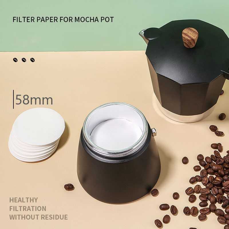 Jual Kertas Kopi Saringan 100 Pcs Moka Pot Espresso Filter Paper for