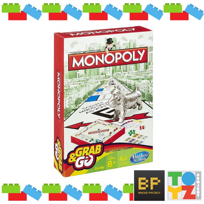 Jual Monopoly Grab and Go Hasbro Card Board Game Original TP Bali
