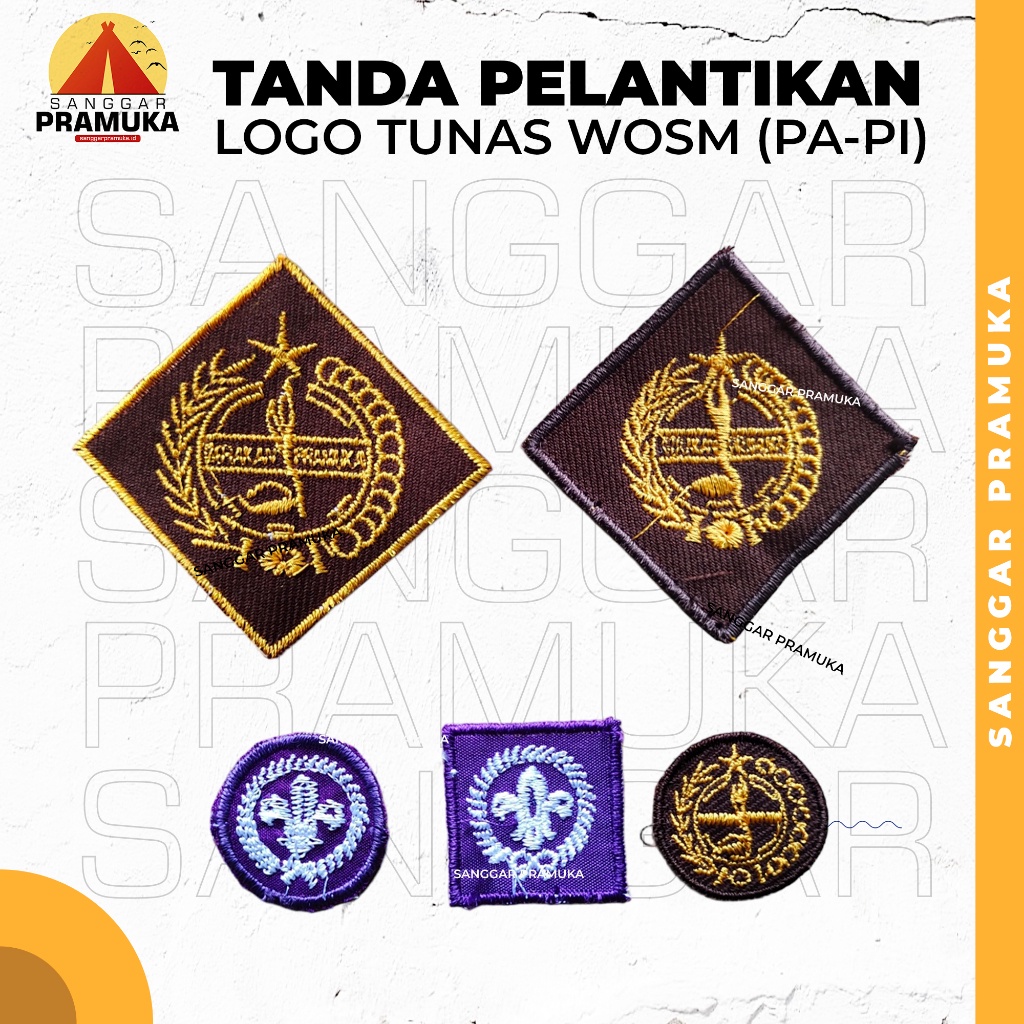 Jual Logo Pramuka Logo Pelantikan Pramuka Logo Wosm Logo Tunas