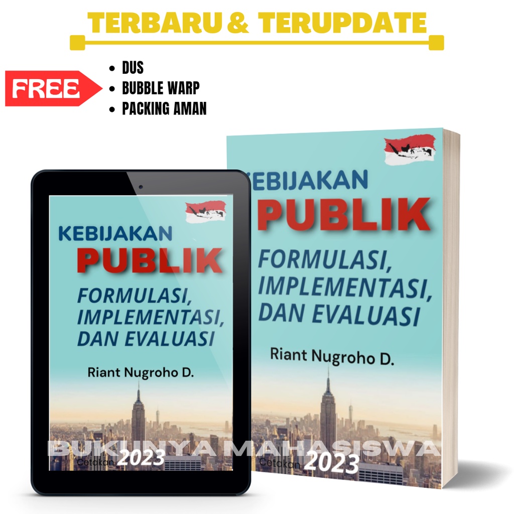 Jual Buku Kebijakan Publik Formulasi Implementasi Dan Evaluasi 2023