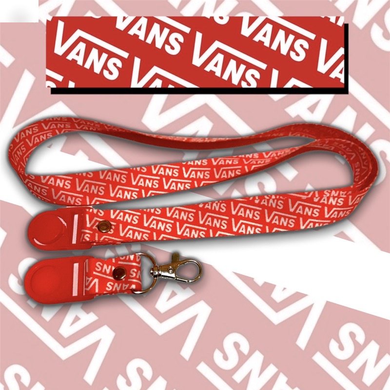 Red store vans lanyard