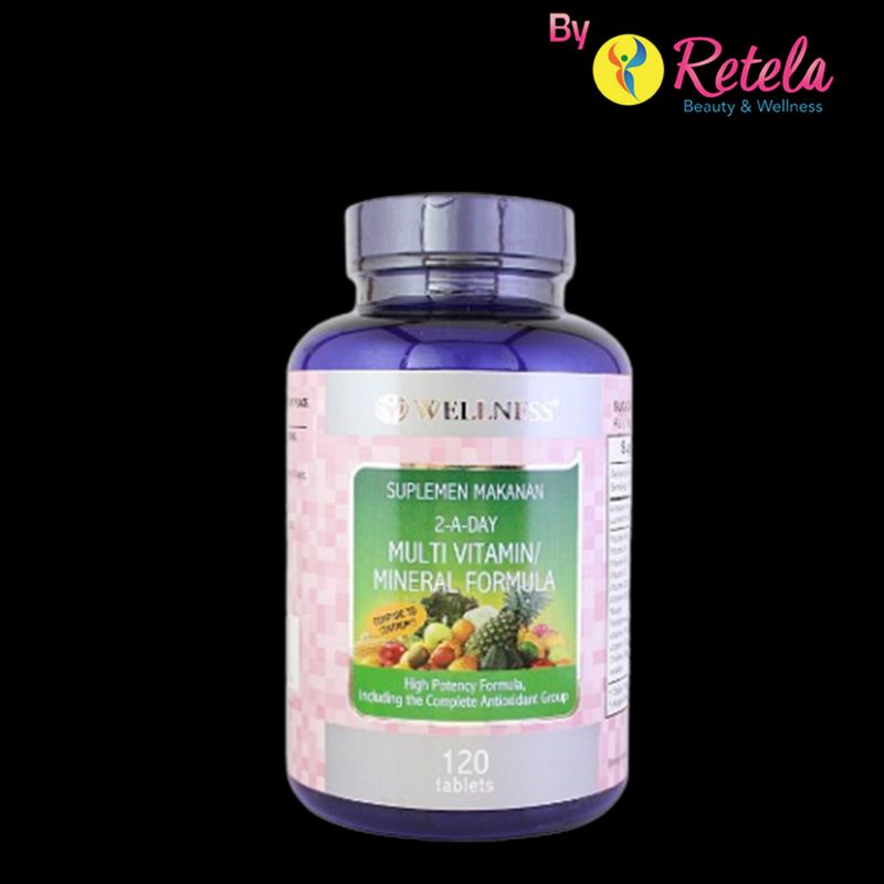 Jual WELLNESS 2-A-DAY MULTIVITAMIN 1 BOTOL ISI 120 TABLET | Shopee ...