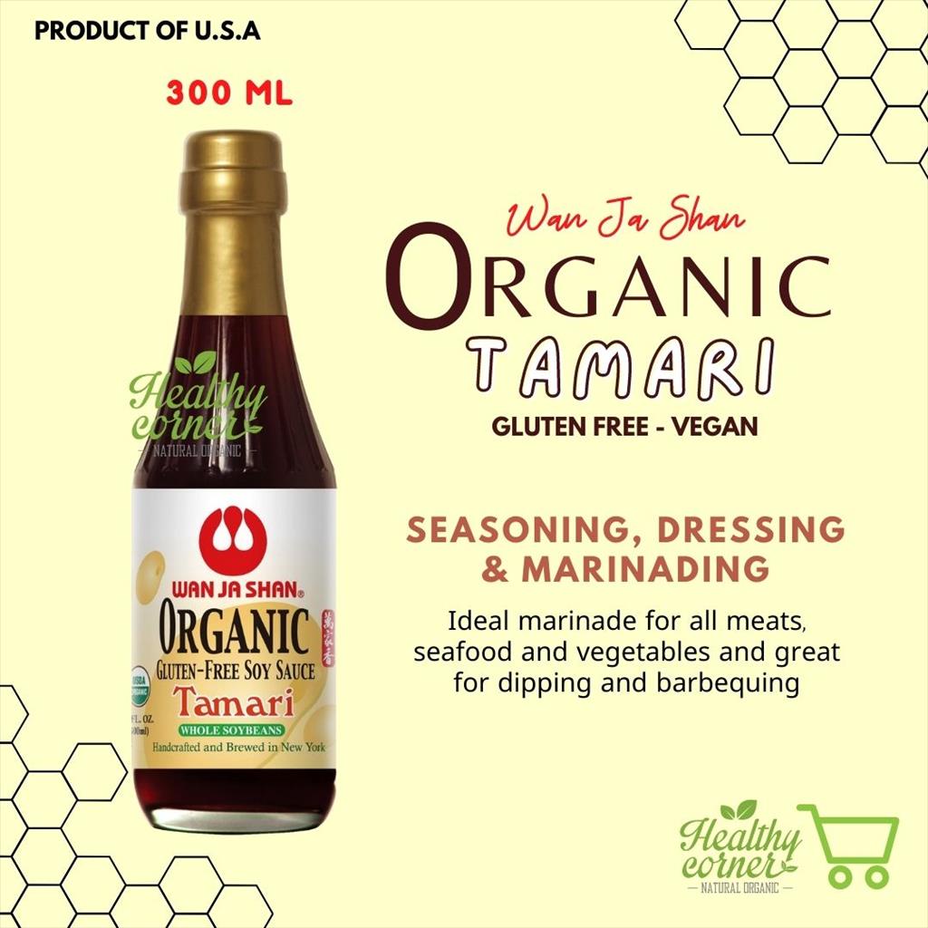 Jual Wan Ja Shan Organic Tamari 300ml Kecap Asin Jepang Japanese Soy Sauce Gluten Free 7039