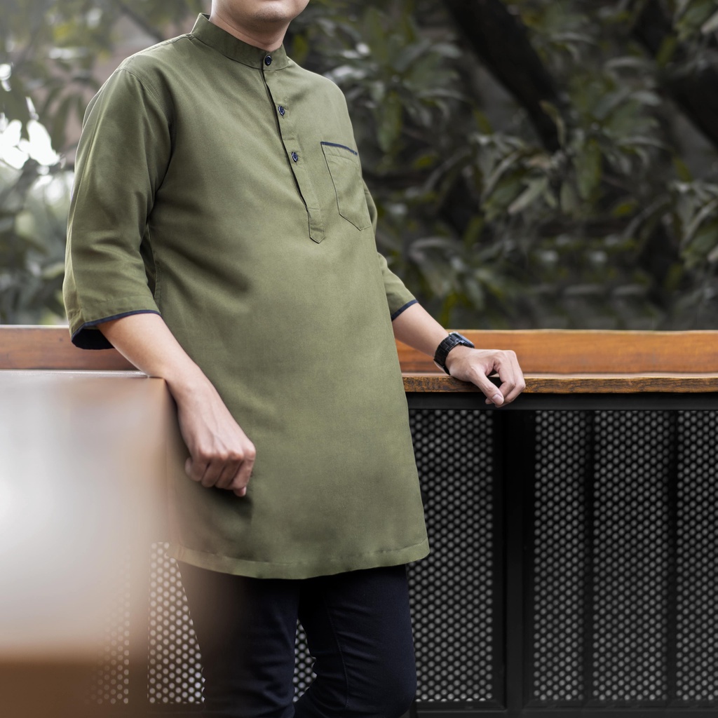 Jual Baju Koko Rashad Kurta Pakistan Pria Big Size Bahan Katun Adem ...
