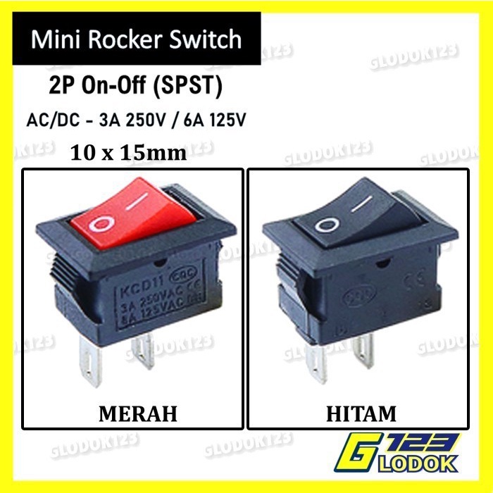 Jual Saklar Power Switch Tombol ON OFF Mini Roker Rocker Kecil 2 3 4 ...