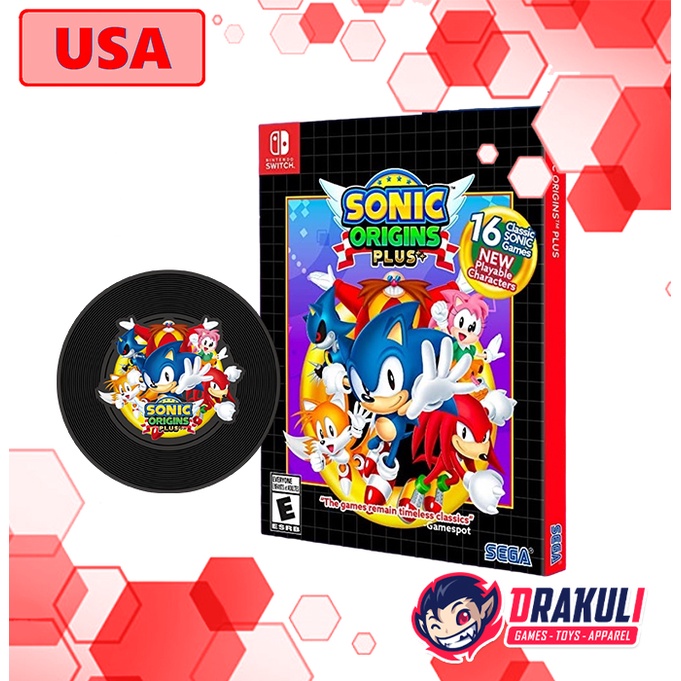 Jual Switch Sonic Origins Plus + Bonus Official Coaster | Shopee Indonesia
