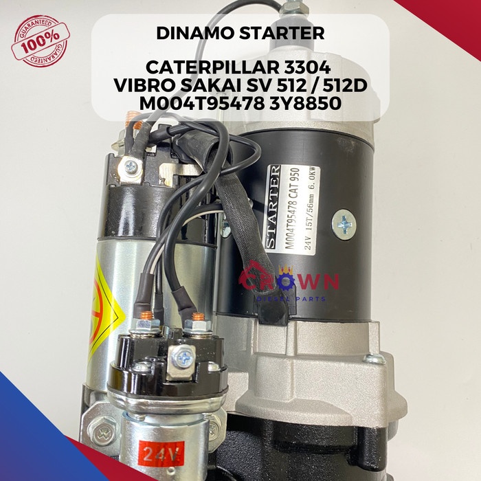 Jual Dinamo Starter CAT 3304 Perkins Vibro SAKAI SV512 / SV512 D ...