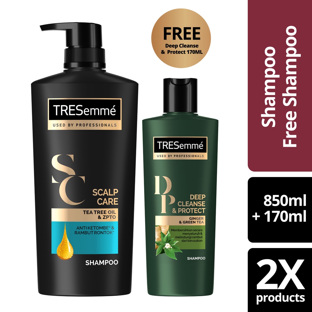 Jual Buy TRESemme Scalp Care Shampoo 850ml FREE TRESemme Deep Cleanse