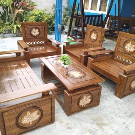 Jual meja kursi ruang tamu dari kayu jati berkualitas harga sudah