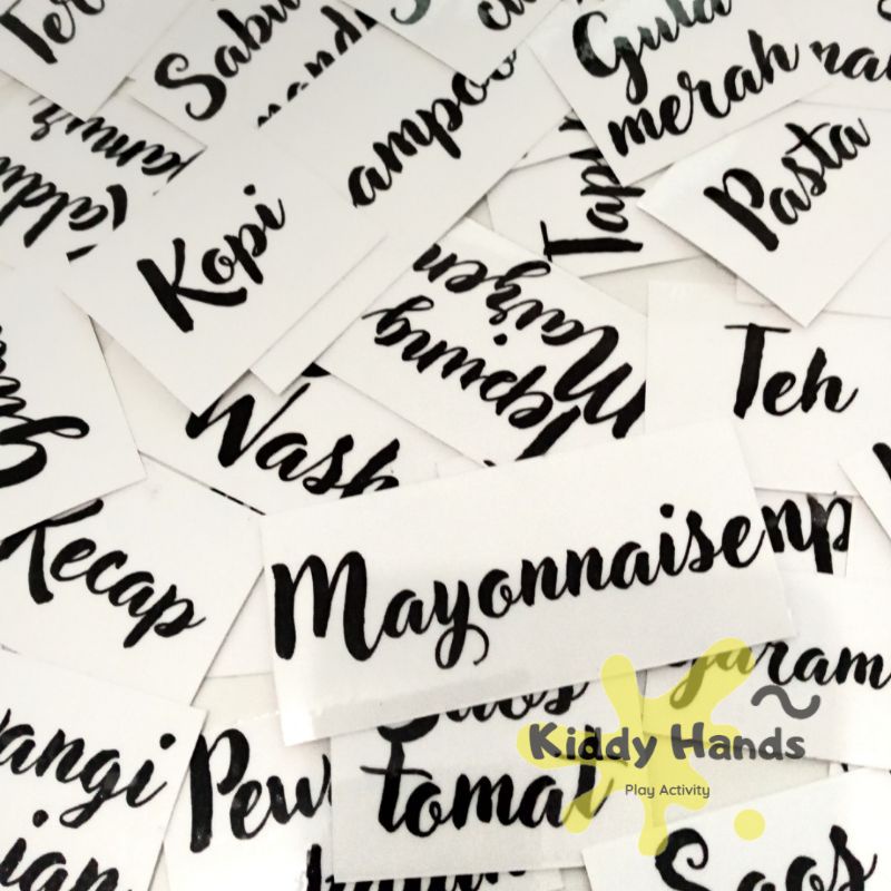 Jual RAJA STIKER TRANSPARAN Label Costum Bumbu, Kotak Mainan, Perkakas ...