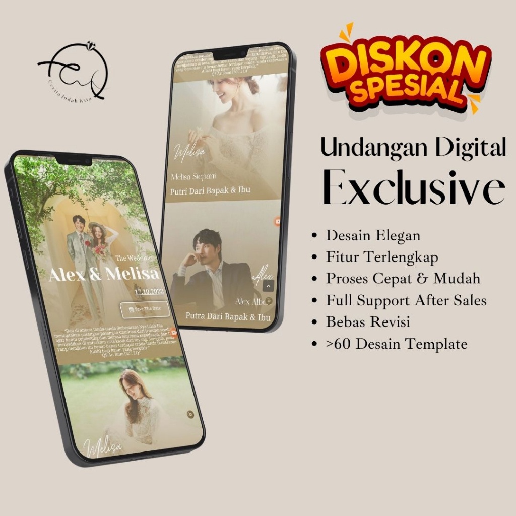 Jual Premium Undangan Digital Paket Eksklusif Undangan Online Undangan