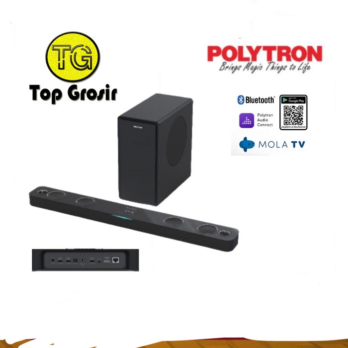 Polytron soundbar best sale speaker plus subwoofer