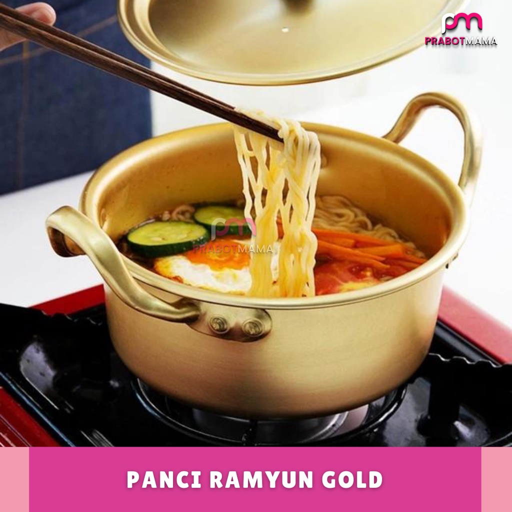 Jual Panci Ramyun Gold 18cm - Prabotmama / Panci Pot Ramen / Alat Masak ...