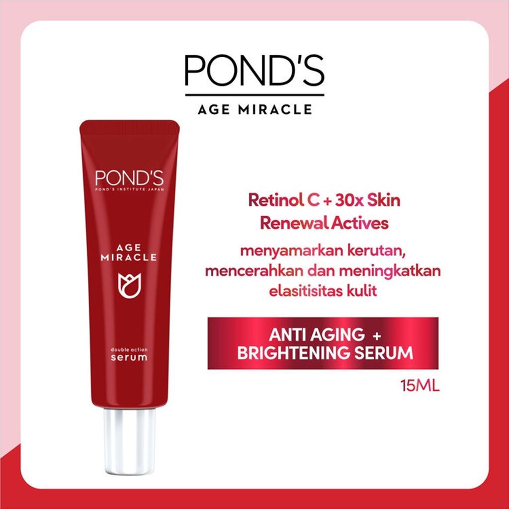 Jual Ponds Age Miracle Double Action Serum 15ml Shopee Indonesia