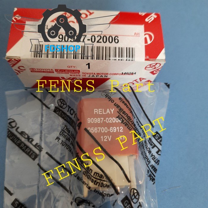 Tested Working OEM TOYOTA LEXUS RELAY 90987-02006 056700-6912 DENSO GENUINE