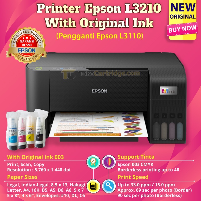 Jual Printer Epson L Pengganti Epson L All In One Print Scan Copy Ink Tank Pabrik New