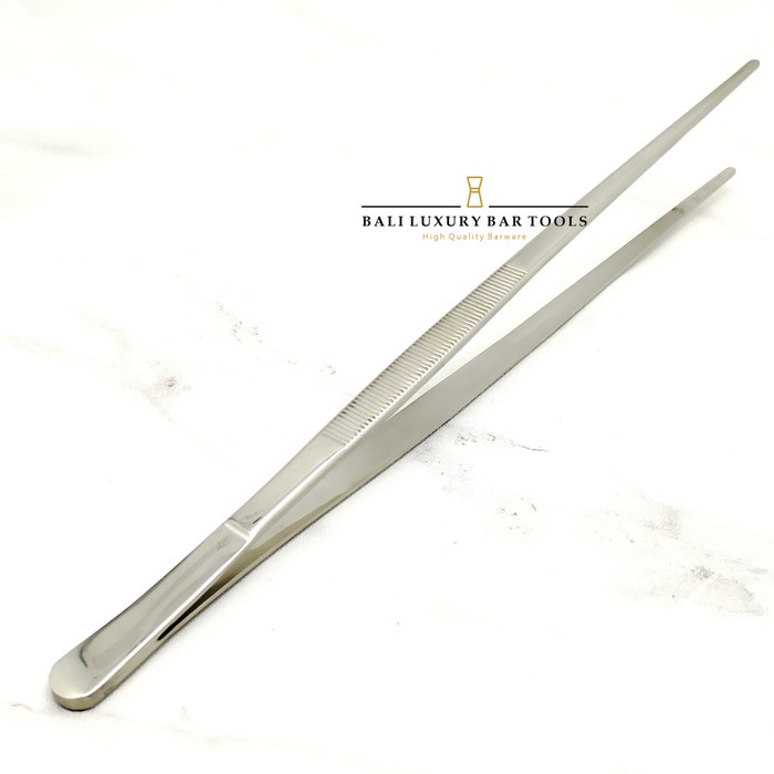 Jual Garnish Tongs Silver Chef Garnish Tweezer Silver | Shopee Indonesia