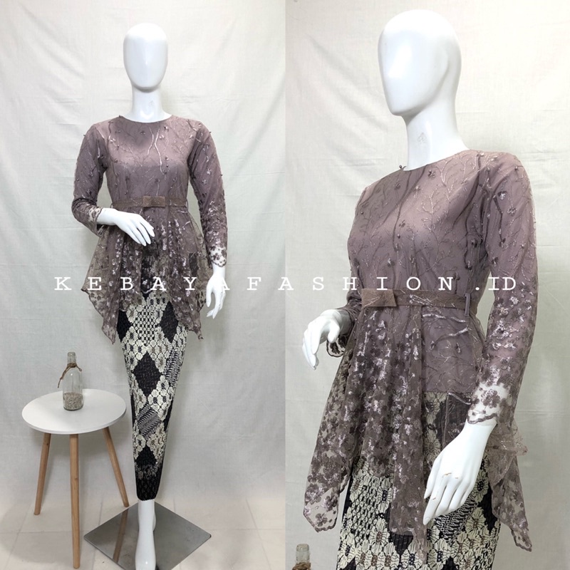 Jual Kebaya Modern / Stelan Kebaya brukat / Kebaya remaja kekinian