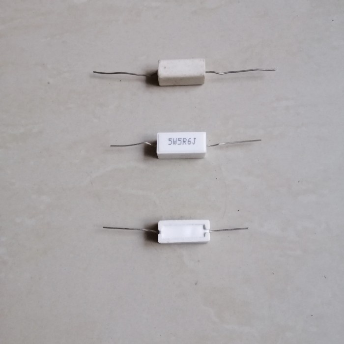 Jual 10 Buah 10Pcs 5,6 ohm R 5R6J 5R6 Resistor Kapur 5w 5watt 5,6ohm 5 ...