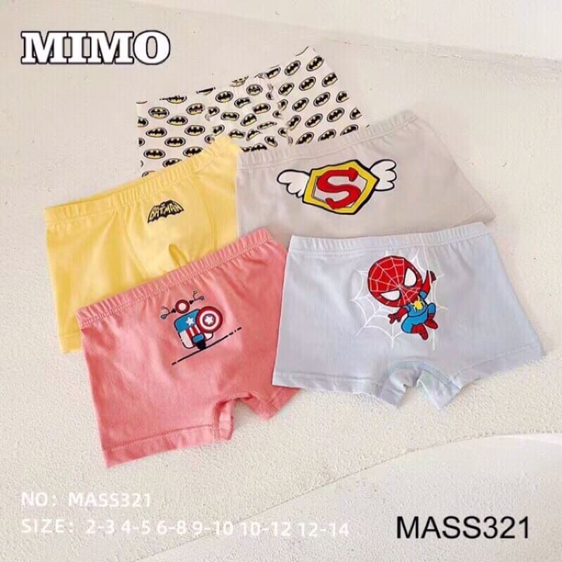 Jual (banyak motif) Celana dalam boxer anak cowok lucu monster