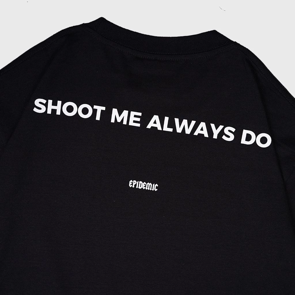 Epidemic T-Shirt American Cotton 20s Hitam – Kaos Premium 200 GSM Streetwear foto 3