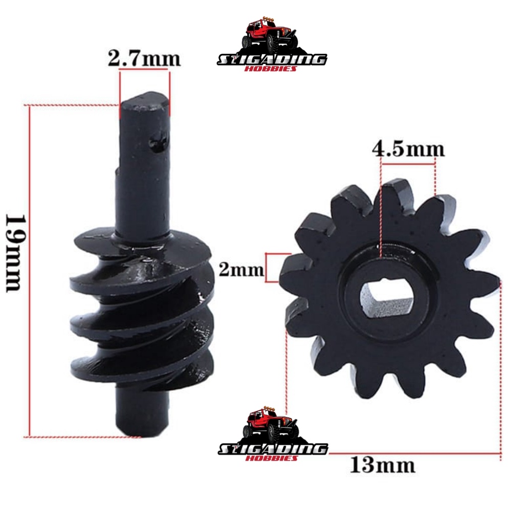 Jual GEAR GARDAN DIFFERENTIAL GEAR AXIAL SCX24 WORM GEAR Shopee Indonesia