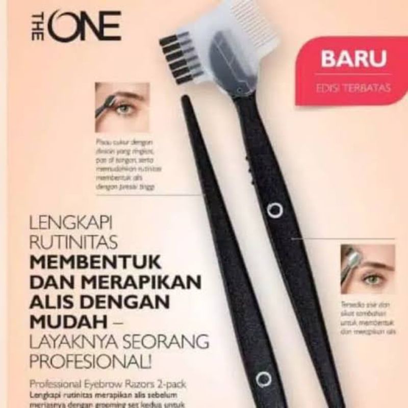 Jual Original The One Professional Eyebrow Razors 2pack Oriflame