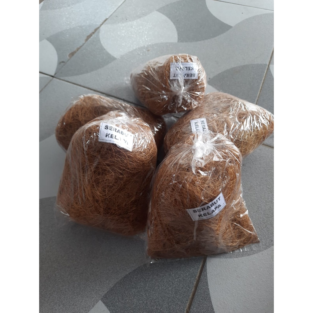 Jual JUAL SERAT SUSUH SERABUT SABUT KELAPA ASLI COCOFIBER UNTUK MEDIA ...