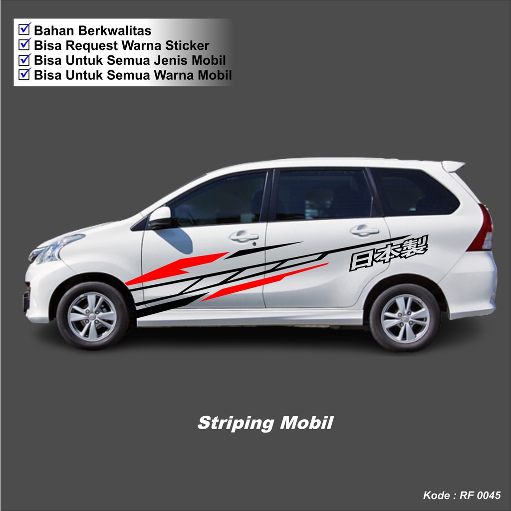 Jual Stiker Sticker Setiker Striping Cutting Mobil Avanza Sticker List