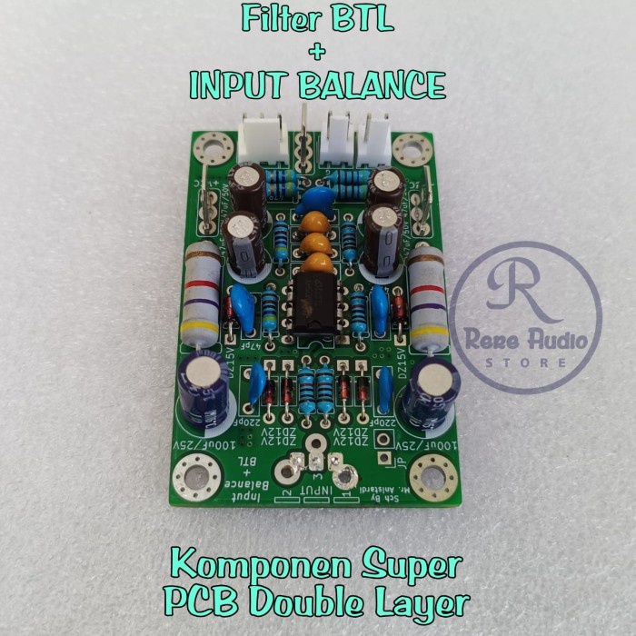 Jual Filter BTL Plus INPUT BALANCE / INBAL PCB Double Layer FR4