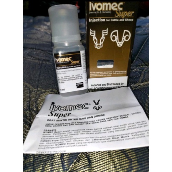 Jual 100% ORIGINAL Ivomec Super Inj 50 mL (Anti Ektoparasit dan ...