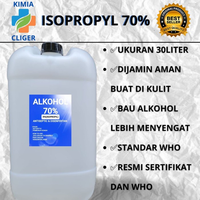 Jual Alkohol Isopropyl Liter Isopropil Ipa Isoprophil Shopee Indonesia